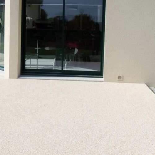 terrasse tapis de pierre